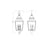 Z-Lite Raphael 5Lt 41" Outdoor Post Mount, Black/Clear Seedy