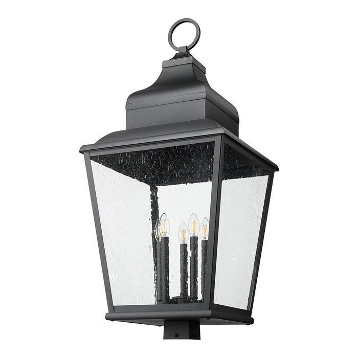 Z-Lite Raphael 5Lt 40" Outdoor Post Mount, Black/Clear Seedy