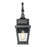 Z-Lite Raphael 1 Light Outdoor Wall Light, Sand Black/Clear Seedy