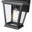 Z-Lite Raphael 1 Light Outdoor Wall Light, Sand Black/Clear Seedy