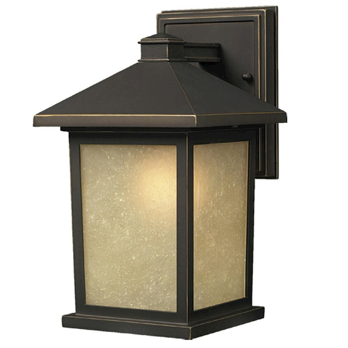 Z-Lite Holbrook Outdoor Wall Light 10.625x9.5x15.75", Bronze, Tint Seed - 507B-ORB