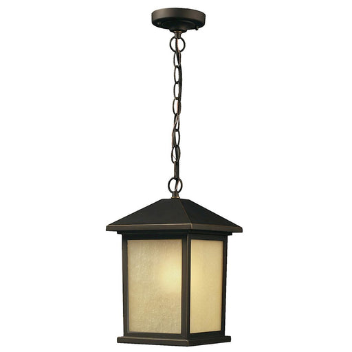 Z-Lite Holbrook Outdoor Chain Light, 8x13.5", Bronze, Tinted Seed - 507CHM-ORB