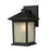 Z-Lite Holbrook Outdoor Wall Light, 9.125x8x14", Black, White Seedy - 507M-BK