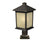 Z-Lite Holbrook 1 Light Outdoor Post Mt, 9.25x22", Bronze, Tint Seed - 507PHB-ORB-PM