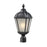 Z-Lite Waverly Outdoor Post Light, 9x23.25", Black, White Seedy - 513PHS-BK
