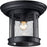 Z-Lite Outdoor Flush Mount Outdoor Flush Mount Light 9.75x7.75", Black, Clear Seed - 515F-BK