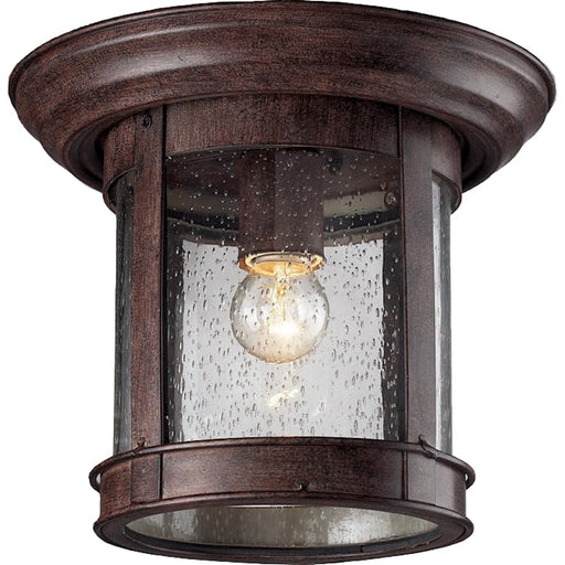 Z-Lite Outdoor Flush Mount Outdoor Flush Mount Light Bronze, Clear Seed - 515F-WB