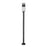 Z-Lite Luca 1 Light 9" Outdoor Post Mount, Black/Etched - 517PHM-567P-BK-LED