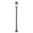 Z-Lite Luca 1 Light 9" Outdoor Post Mount, Black/Etched