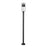 Z-Lite Luca 1 Light 9" Outdoor Post Mount, Black/Etched