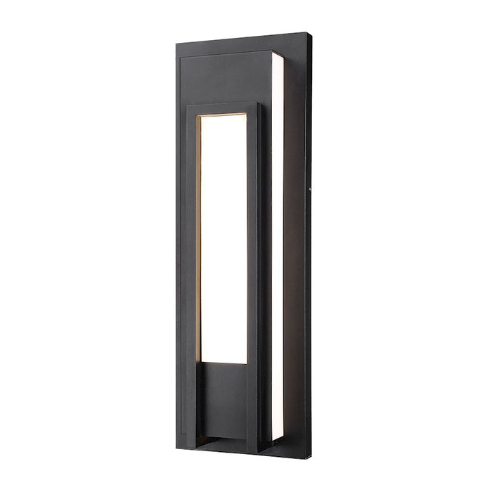 Z-Lite Keaton 1 Light 28" Outdoor Wall Sconce, Black/White - 520B-BK-LED