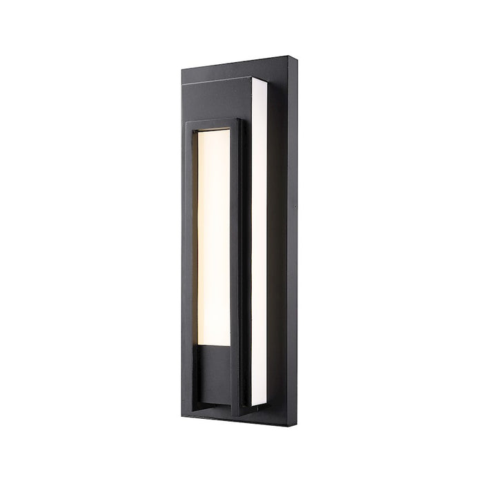 Z-Lite Keaton 1 Light 24" Outdoor Wall Sconce, Black/White - 520M-BK-LED