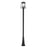 Z-Lite Broughton 4Lt 12.5" Outdoor Post/Round, Black/Beveled - 521PHBR-519P-BK