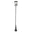 Z-Lite Broughton 4Lt 12.5" Outdoor Post/Round, Black/Beveled