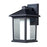 Z-Lite Mesa Outdoor Wall Light 9x8x14", Black, Clear Beveled Out/Opal In - 523M