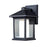 Z-Lite Mesa Outdoor Wall Light 7.125x6x10.5", Black, Clear Bevel Out/Opal In - 523S