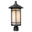 Z-Lite Woodland Outdoor Post Light, 10x20.625", Black, Matte Opal - 527PHB-BK
