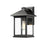 Z-Lite Portland 1 Light Outdr Wall Light 10.625x9.5x15.75", Black, Clear Bevel - 531B-BK