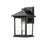 Z-Lite Portland 1 Light Outdoor Wall Light 9.125x8x14", Black, Clear Bevel - 531M-BK