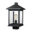 Z-Lite Portland 1 Light Post Mount, 9.5x17", Black, Clear Beveled - 531PHBS-BK