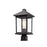 Z-Lite Portland 1 Light Post Mount Light, 8x16", Black, Clear Beveled - 531PHMR-BK