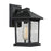 Z-Lite Portland 1 Light Outdoor Wall Light 7.125x6x10.25", Black, Clear Bevel - 531S-BK