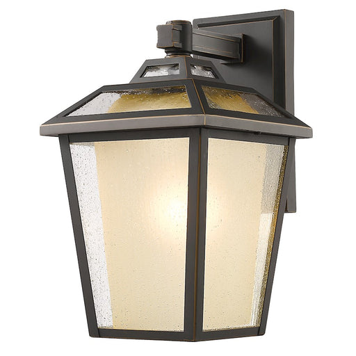 Z-Lite Memphis Outdr 1 Light Wall Light 13.13x11x20.13", Bronze, Clear Seed - 532B-ORB