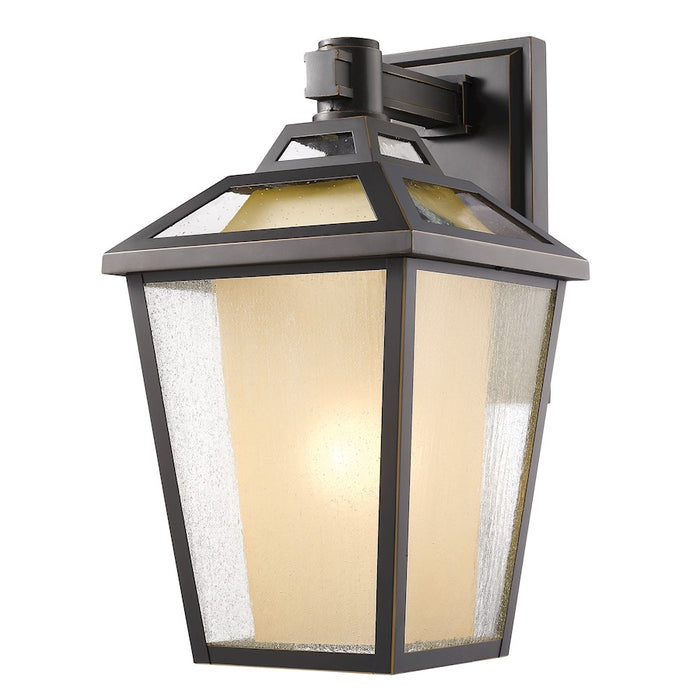 Z-Lite Memphis Outdr 1 Light Wall Light 10.63x9x16.63", Bronze, Clear Seed/Tint - 532M-ORB