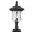 Z-Lite Armstrong Outdoor Post Mt, 10x23", Black, Clear Waterglass - 533PHM-533PM-BK
