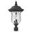 Z-Lite Armstrong Outdoor Post Light, 10x21", Black, Clear Waterglass - 533PHM-BK