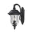 Z-Lite Armstrong Outdoor Wall Light 12.8x10x19.5", Black, Clear Waterglass - 534M-BK