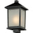 Z-Lite Holbrook Outdoor Post Light, 9.5x17", Black, White Seedy - 537PHB-BK