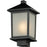Z-Lite Holbrook Outdoor Post Light, 8.125x14", Black, White Seedy - 537PHM-BK