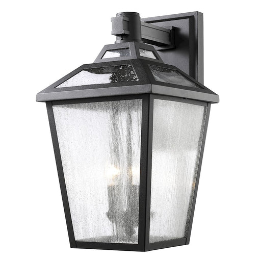 Z-Lite Bayland 3 Light Outdoor Wall Light 13.13x11x20.13", Black, Clear Seed - 539B-BK