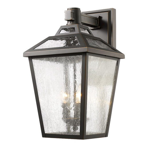 Z-Lite Bayland 3 Light Outdoor Wall Light 13.13x11x20.13", Bronze, Clear Seed - 539B-ORB