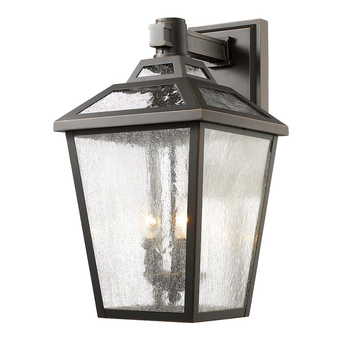 Z-Lite Bayland 3 Light Outdoor Wall Light 13.13x11x20.13", Bronze, Clear Seed - 539B-ORB