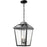 Z-Lite Bayland 3 Light Outdoor Chain Light, 11x11x19", Black, Clear Seed - 539CHB-BK