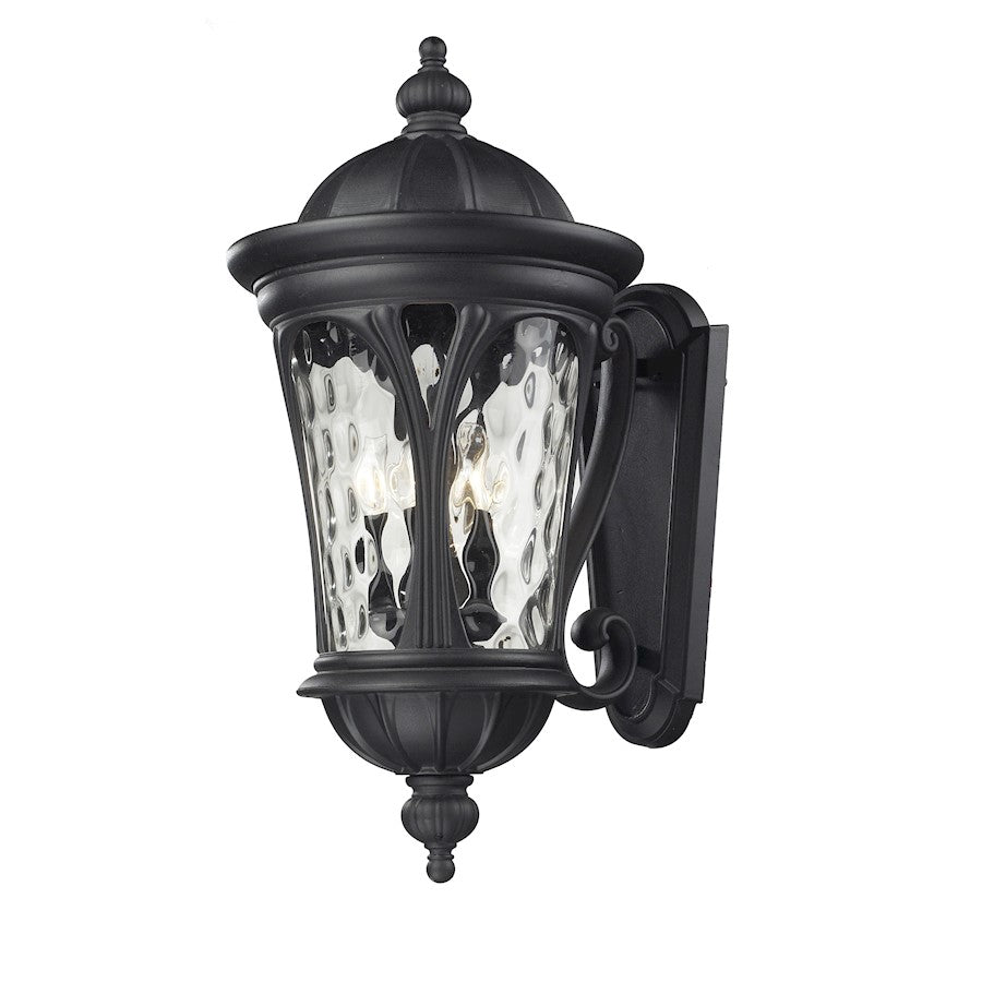 Z-Lite Doma 5 Light Outdoor Light, Black, Water Glass - 543B-BK