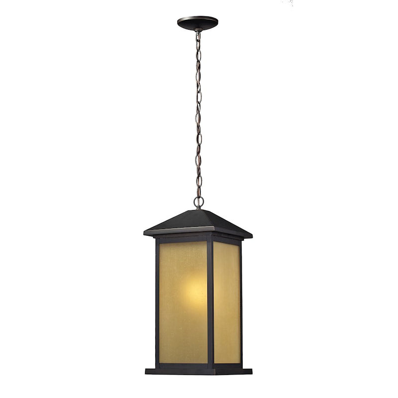Z-Lite Vienna Outdoor Chain Light, 9x9.5x20.75", Bronze, Tint Seed - 548CHB-ORB