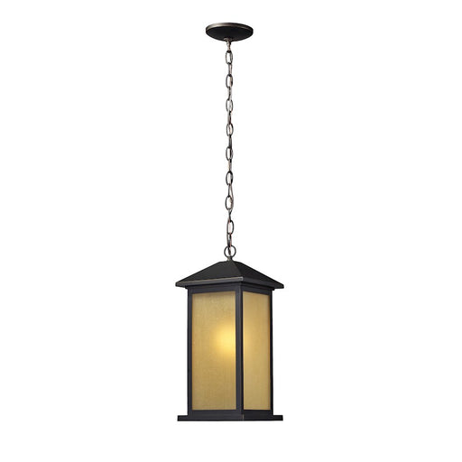 Z-Lite Vienna Outdoor Chain Light, 8x8x17.75", Bronze, Tinted Seed - 548CHM-ORB