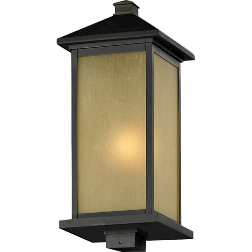 Z-Lite Vienna Outdoor Post Light 9.5x22", Oil Bronze, Tinted Seedy - 548PHB-ORB