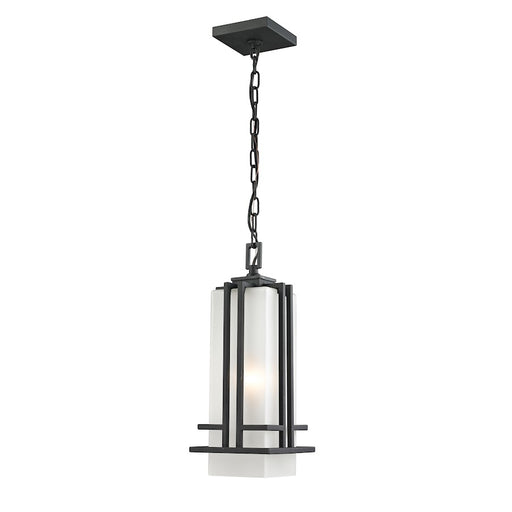 Z-Lite Abbey Outdoor Chain Light, 6.625x17", Black, Matte Opal - 549CHM-BK