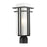 Z-Lite Abbey Outdoor Post Light, 6.63x17.25", Black, Matte Opal - 549PHM-BK-R