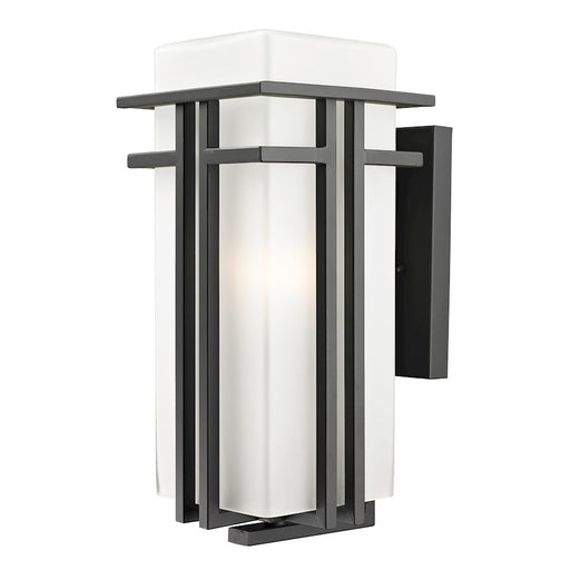 Z-Lite Abbey Outdoor Wall Light, 9.5x7.75x17", Rubbed Bronze, Opal - 550B-ORBZ