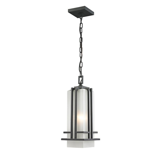 Z-Lite Abbey Outdoor Chain Light, 6.63x17", Rubbed Bronze, Opal - 550CHM-ORBZ