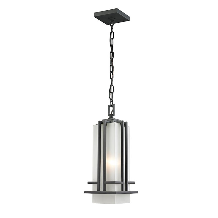 Z-Lite Abbey Outdoor Chain Light, 6.63x17", Rubbed Bronze, Opal - 550CHM-ORBZ