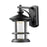 Z-Lite Genesis Outdoor LED Wall Light 7.5x6x10.125", Black, Clear Seed - 552S-BK-LED
