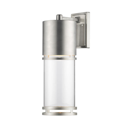 Z-Lite Luminata Outdr LED Wall Light 8.25x5.88x17.63", Aluminum, Clear - 553B-BA-LED