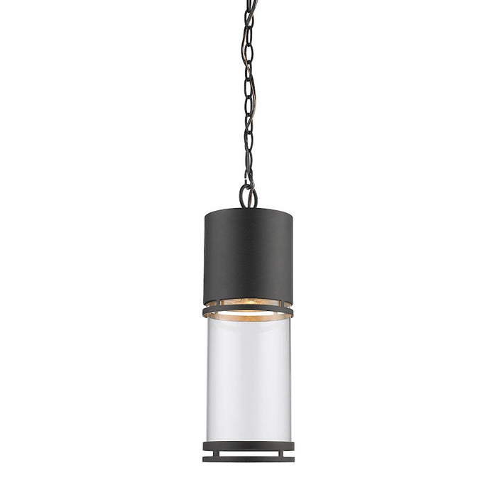 Z-Lite Luminata Outdoor LED Chain Hung Light, Black, Clear - 553CHB-BK-LED