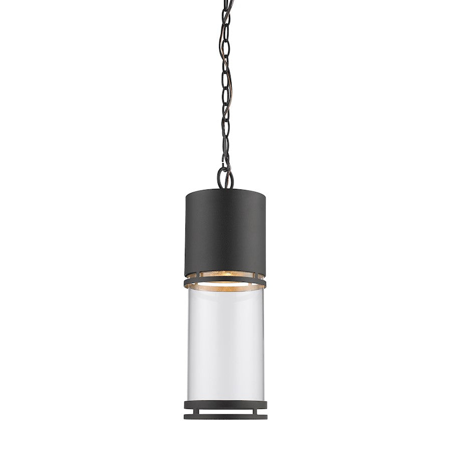 Z-Lite Luminata Outdoor LED Chain Hung Light, Black, Clear - 553CHB-BK-LED
